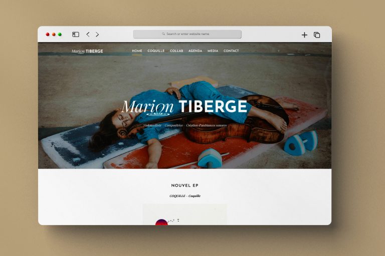 Artiste violoncelliste Coquille